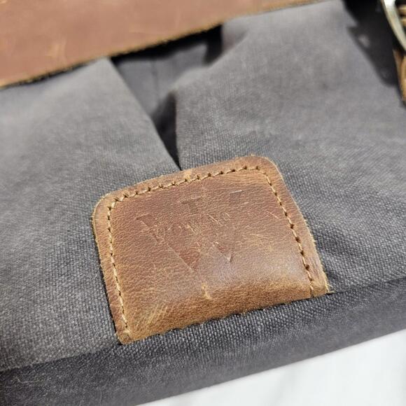 Wowbox Leather Detachable Strap Buckle Messenger Laptop Work School Bag - Picture 5 of 14